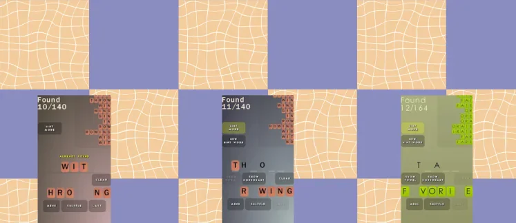 Almost Anagrams game