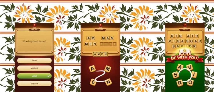Bible Word Puzzle game screenshot