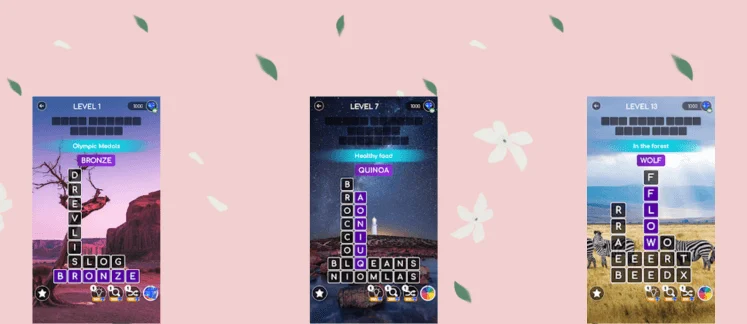 Calming Word Blocks game screenshot