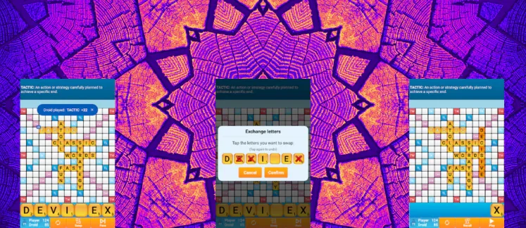 Classic Words Solo game screenshot