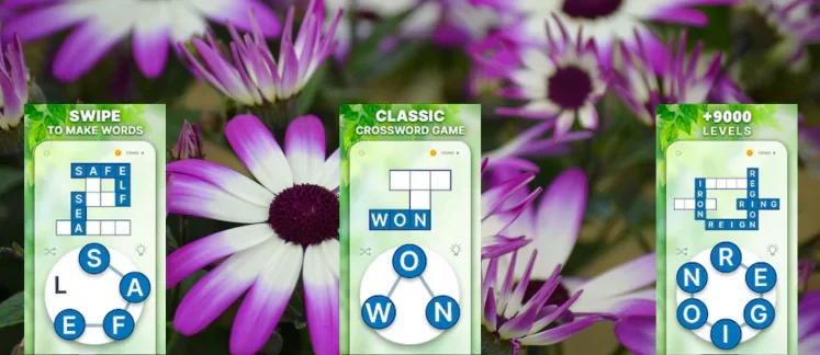Crossword game screenshot