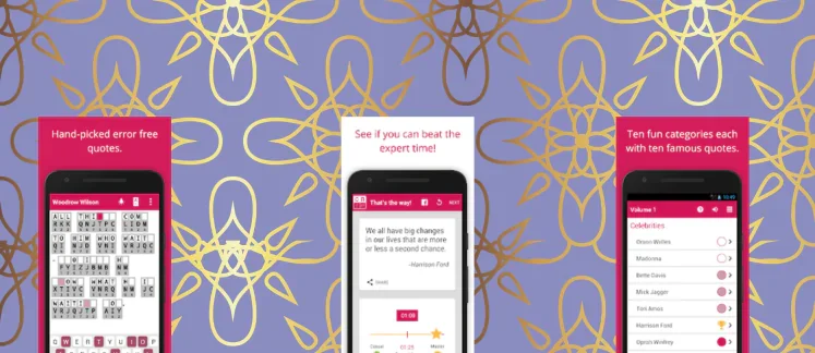 Cryptogram Quote Puzzle game screenshot