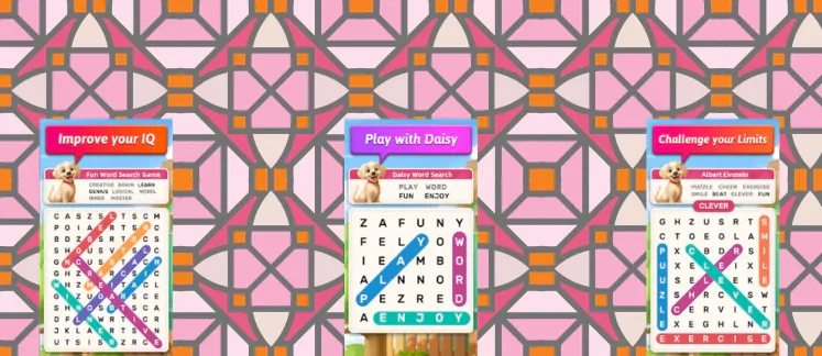 Daisy Word Search game screenshot
