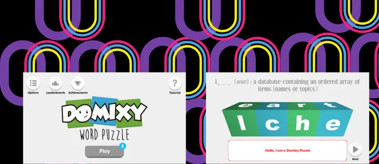Domixy Word Puzzle game
