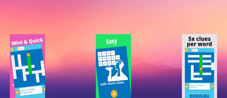 Easy Crossword game screenshot