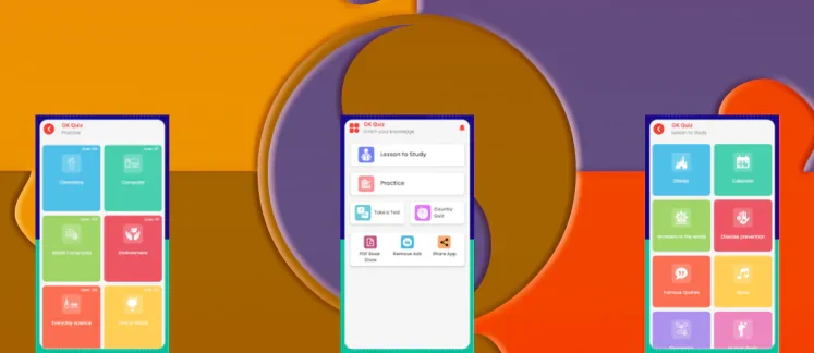 GK Quiz game screenshot