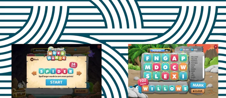 Literacy Planet Word Mania game