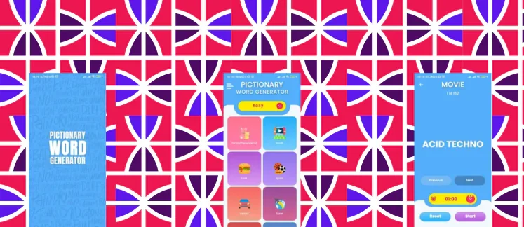 Pictionary Word Generator game screenshot