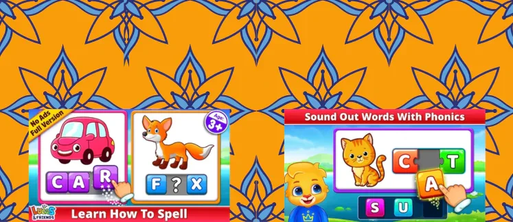 Spelling & Phonics word game