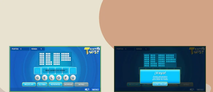 Texttwist Words Tournament game screenshot
