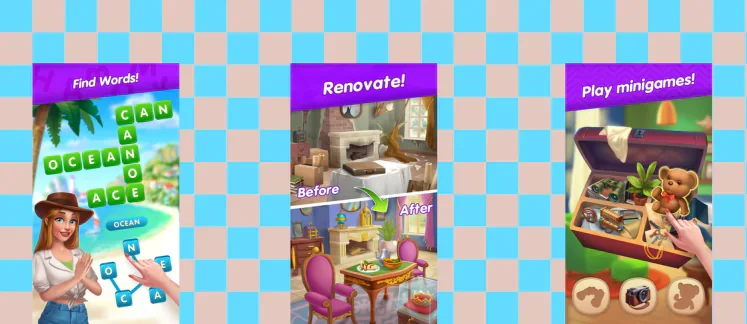 Travel words game screenshot