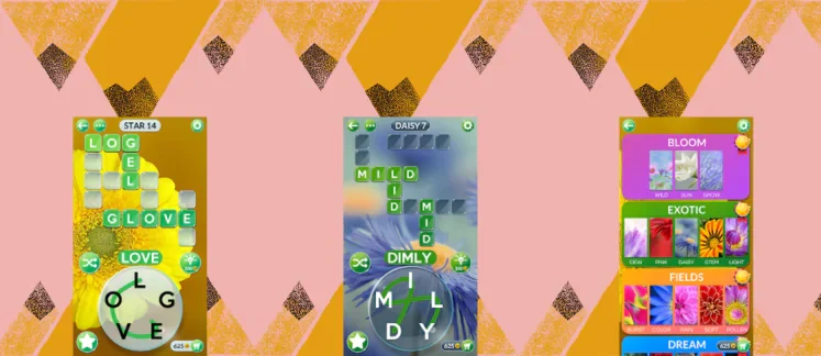 Word Flowers game