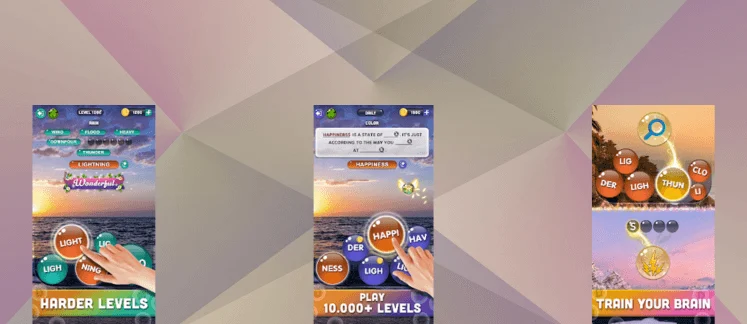 Word Pop Addict game screenshot