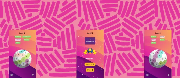 Word Search 3D game screenshot