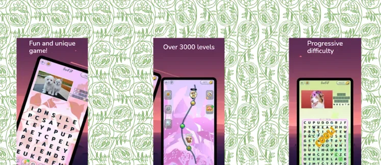Word Search Pictures Crossword game