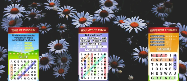 Word Search World Hollywood game screenshot