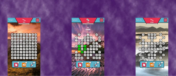 Wordsmithing game screenshot