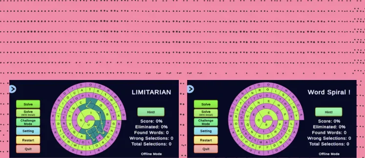 WordSpiral game