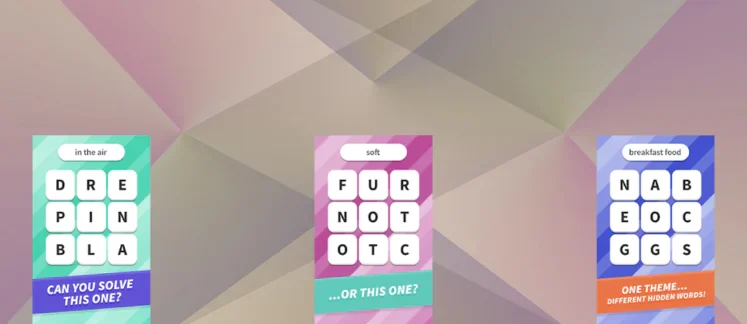 WordWhizzle Themes game screenshot