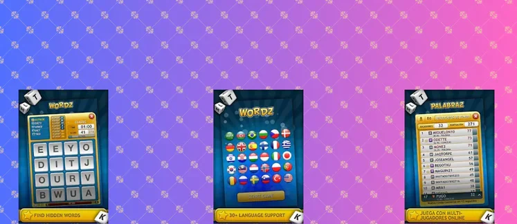Wordz game screenshot