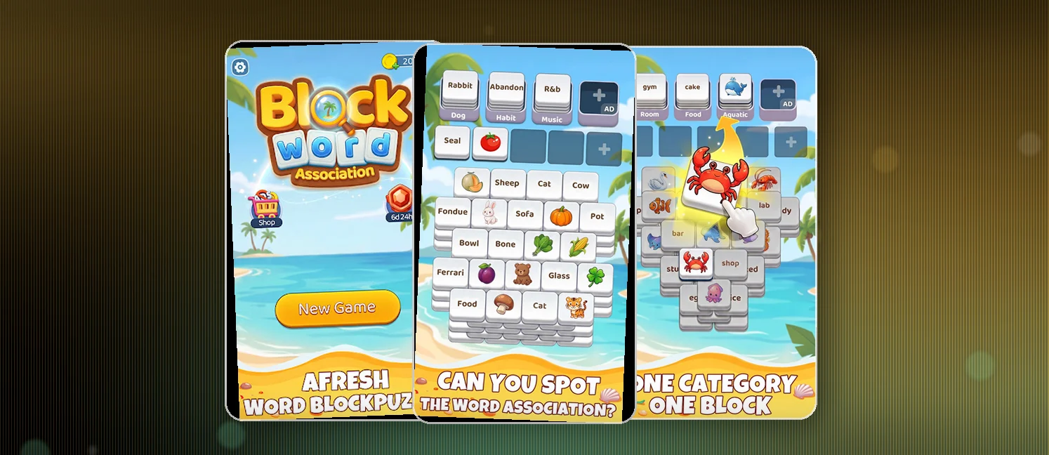 BlockWord: Word Associations game screenshots