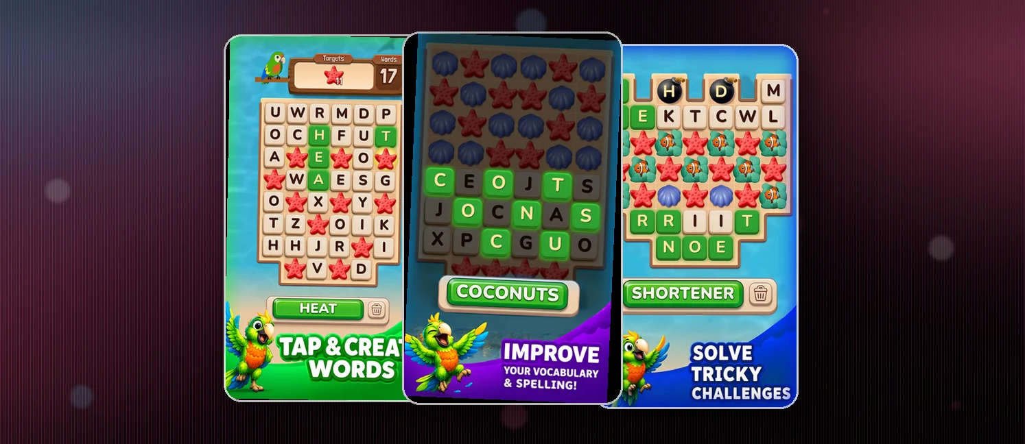 Word Drop game screenshots