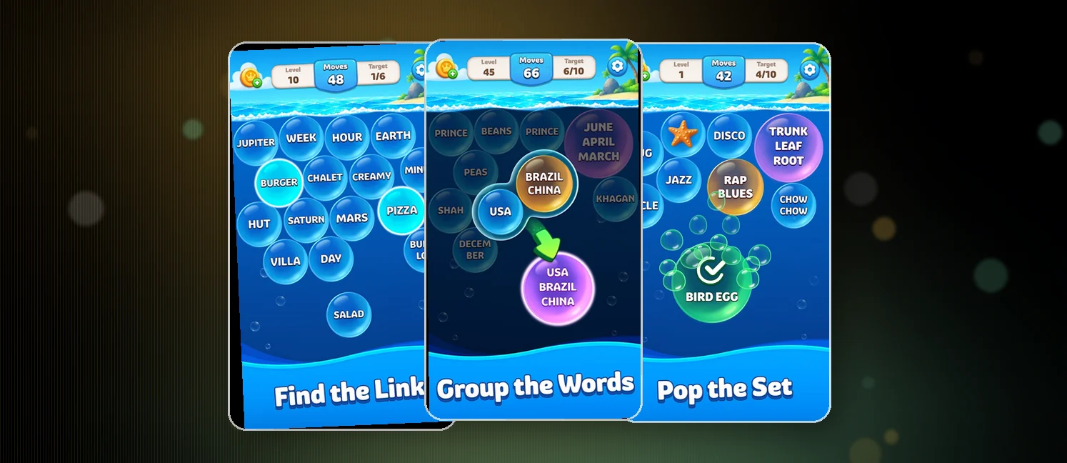 Word Pop! - Group Puzzle game screenshots