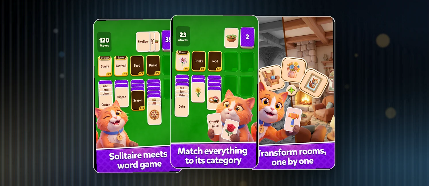 Word Solitaire Hotel game screenshots