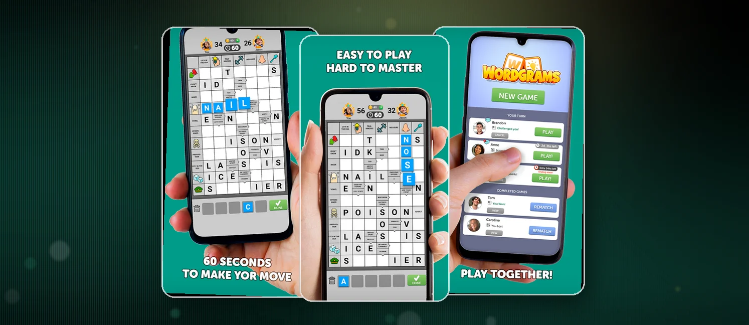 Wordgrams - Crossword & Puzzle game screenshots