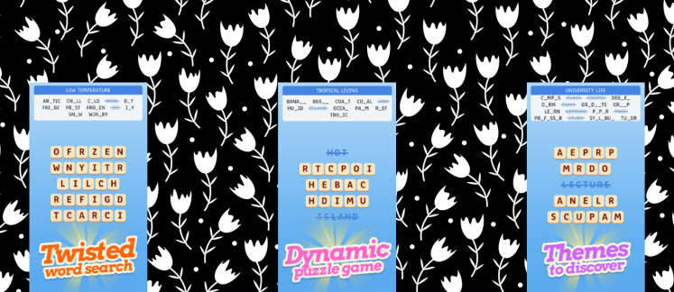 Jumble Words Search Puzzle game screenshot