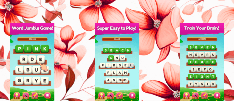 Magic Jumble Word Puzzle Game screenshot
